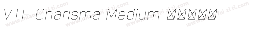 VTF Charisma Medium字体转换